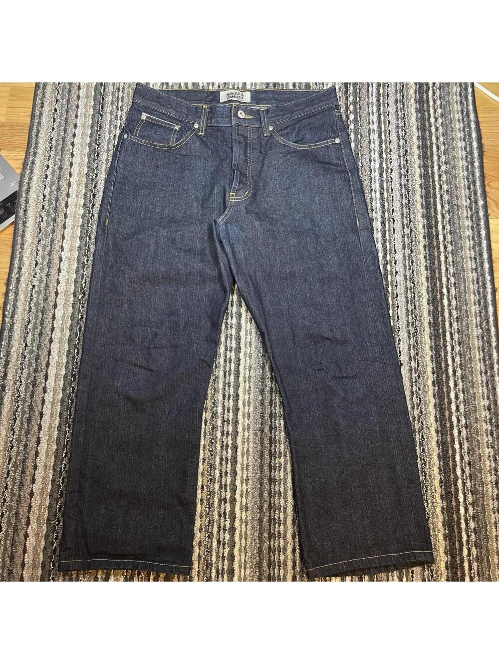Naked & Famous True Guy Left Hand Twill Selvedge Raw Jeans Mens 31x25